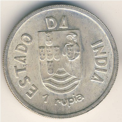 Portuguese India, 1 rupia, 1935