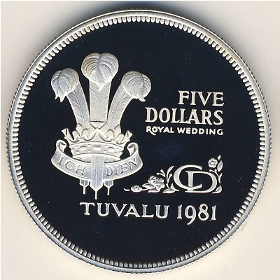 Tuvalu, 5 dollars, 1981
