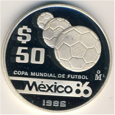 Мексика, 50 песо (1986 г.)