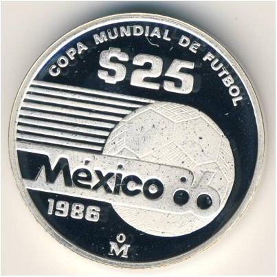 Мексика, 25 песо (1986 г.)