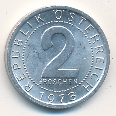 Austria, 2 groschen, 1950–1994