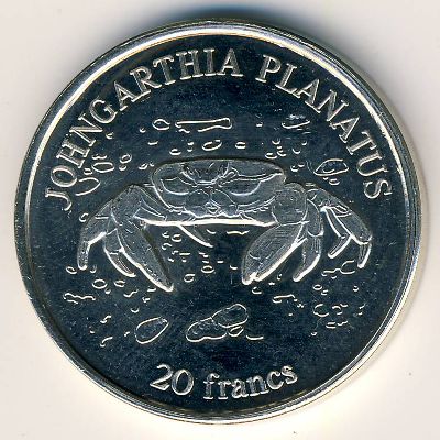 Clipperton Island., 20 francs, 2011