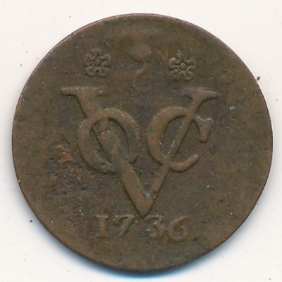 Netherlands East Indies, 1 duit, 1729–1794