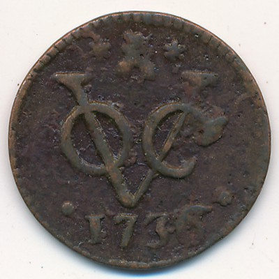 Netherlands East Indies, 1 duit, 1736–1752