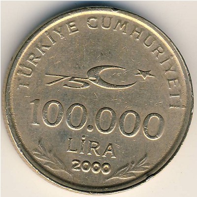 Turkey, 100000 lira, 1999–2000