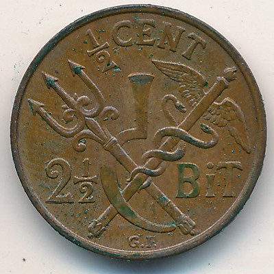 Danish West Indies, 1/2 cent, 1905