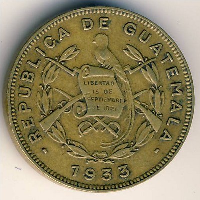 Guatemala, 1 centavo, 1932–1949