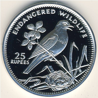 Seychelles, 25 rupees, 1993
