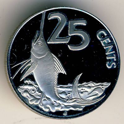 Виргинские острова, 25 центов (1985 г.)