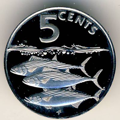 Virgin Islands, 5 cents, 1985