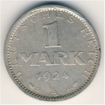 Веймарская республика, 1 марка (1924–1925 г.)