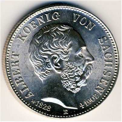 Саксония, 2 марки (1902 г.)