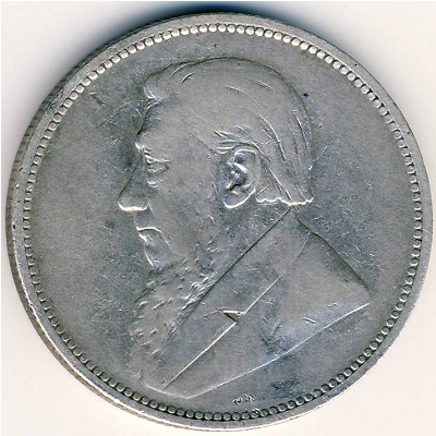 South Africa, 2 shillings, 1892–1897