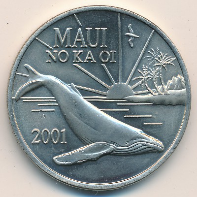 Hawaiian Islands., 1 dollar, 2001