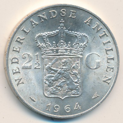 Antilles, 2 1/2 gulden, 1964