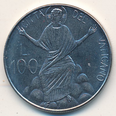 Vatican City, 100 lire, 1986