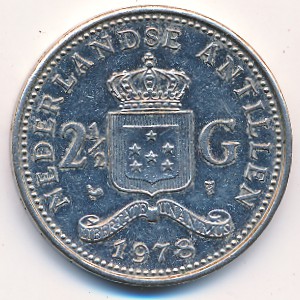 Antilles, 2 1/2 gulden, 1978–1980
