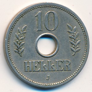Немецкая Африка, 10 геллеров (1908–1914 г.)