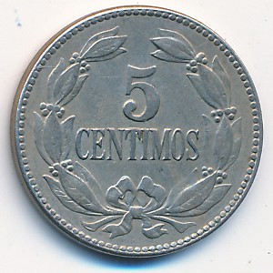 Venezuela, 5 centimos, 1915–1938