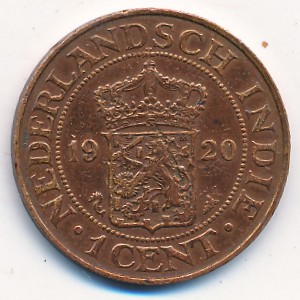 Netherlands East Indies, 1 cent, 1914–1929