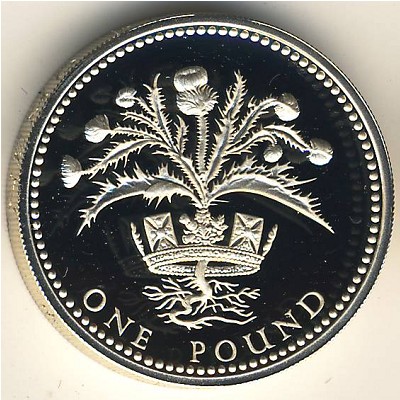 Великобритания, 1 фунт (1984 г.)