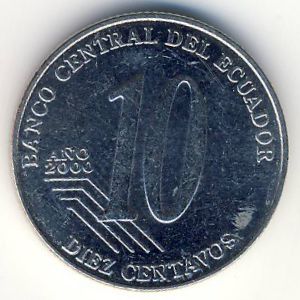 Эквадор, 10 сентаво (2000 г.)