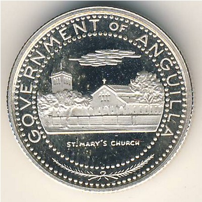 Anguilla, 1/2 dollar, 1969–1970