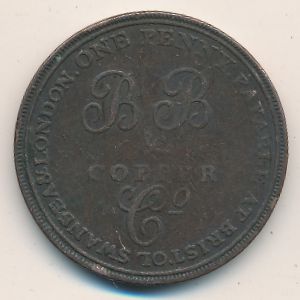 Бристоль, 1 пенни (1811 г.)