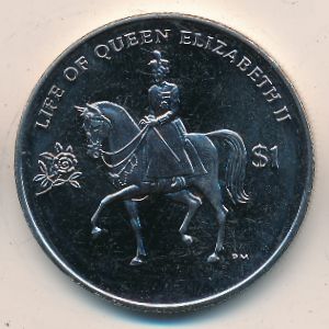 Виргинские острова, 1 доллар (2011–2012 г.)