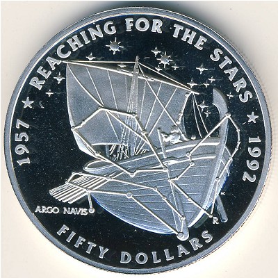Marshall Islands, 50 dollars, 1992
