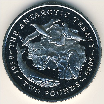 British Antarctic Territory, 2 pounds, 2009