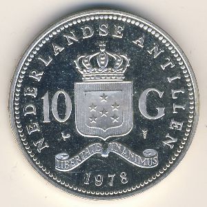 Antilles, 10 gulden, 1978