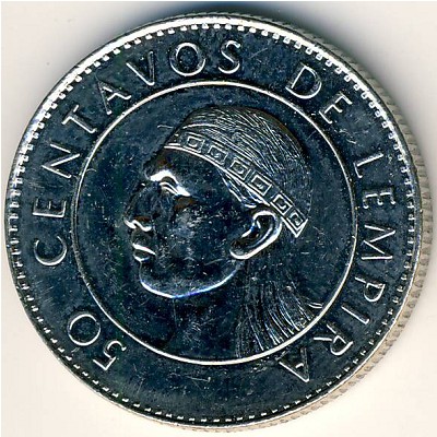 Honduras, 50 centavos, 1991–1994