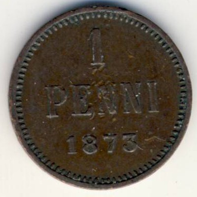 Finland, 1 penni, 1872–1876