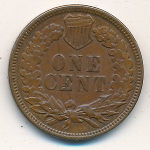 США, 1 цент (1864–1909 г.)
