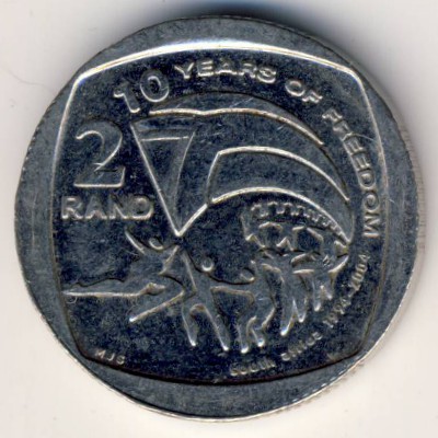 South Africa, 2 rand, 2004