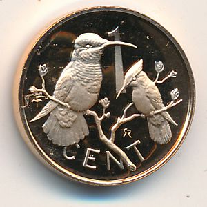 Виргинские острова, 1 цент (1973–1984 г.)