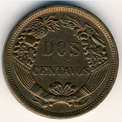 Peru, 2 centavos, 1895