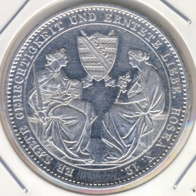 Саксония, 1 талер (1854 г.)