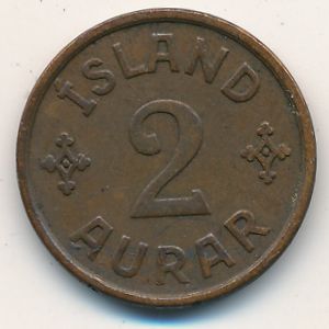 Iceland, 2 aurar, 1926–1940