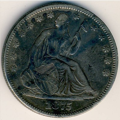 USA, 1/2 dollar, 1875–1891