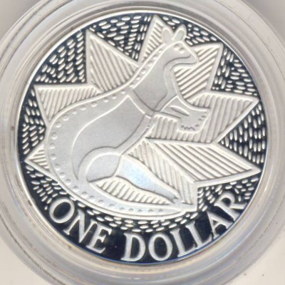 Australia, 1 dollar, 1988–1990