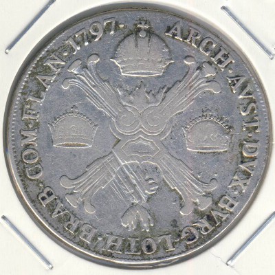 Austrian Netherlands, 1/2 kronenthaler, 1792–1797