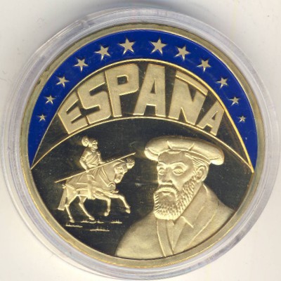 Spain., 1 ecu, 1993