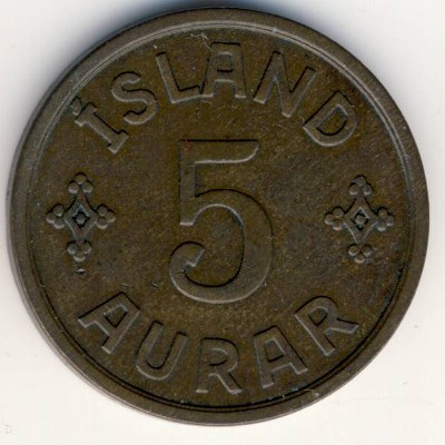 Iceland, 5 aurar, 1926–1931