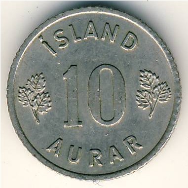 Исландия, 10 эйре (1946–1969 г.)
