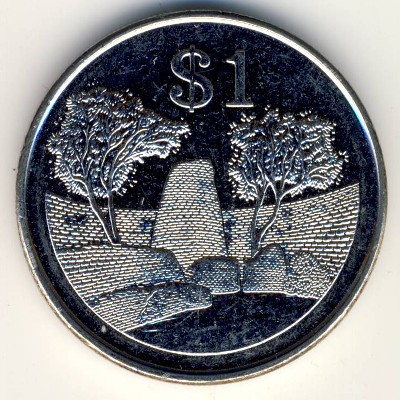 Zimbabwe, 1 dollar, 2001–2003