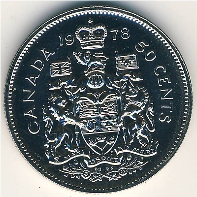 Canada, 50 cents, 1978–1989