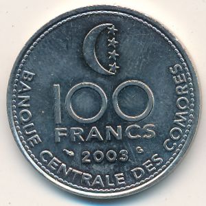 Comoros, 100 francs, 2003–2013