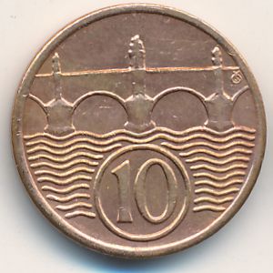 Czechoslovakia, 10 haleru, 1922–1938